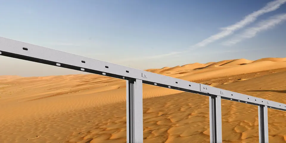 Recommended solution to prevent sand accumulation with MegaRail x-family guardrails